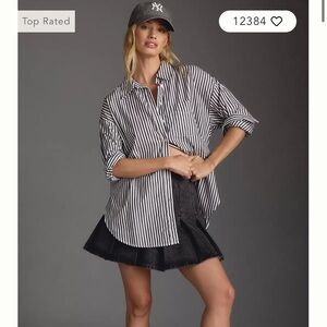 Anthropologie The Bennet Buttondown Shirt by Maeve NWT